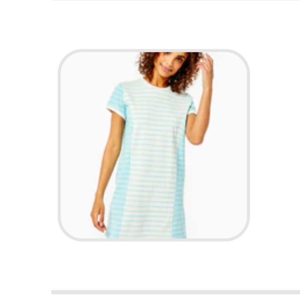 NWT Addison Bay Key West Dress, size small, cobalt/white